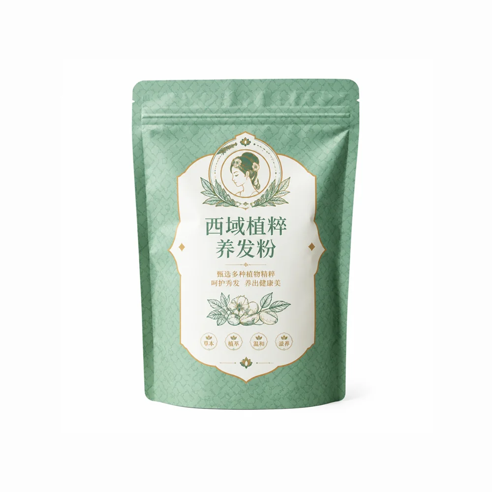 Silk Road Botanical Hair Powder — supplied packaging reference