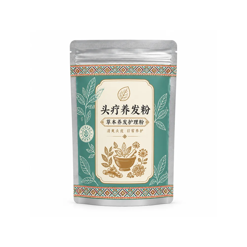Botanical Hair Care Powder — supplied packaging reference