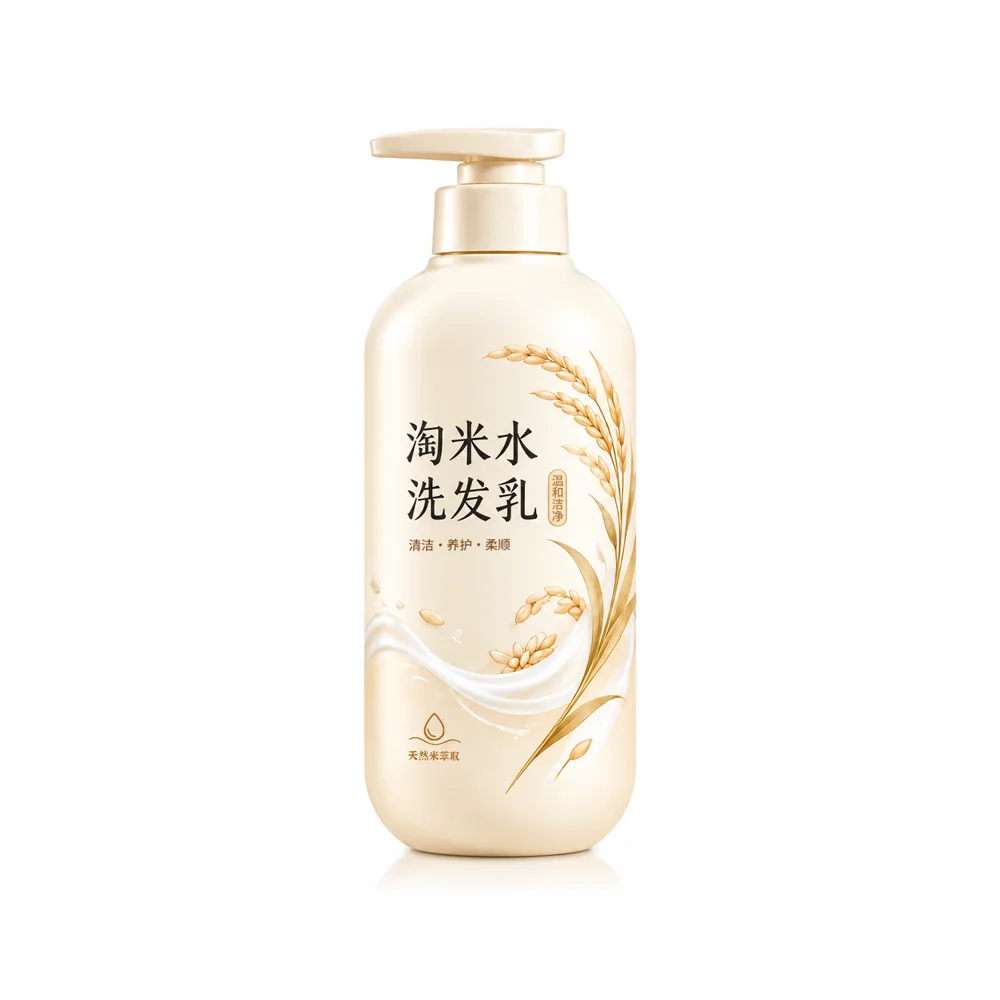 Rice Water Shampoo — supplied packaging reference