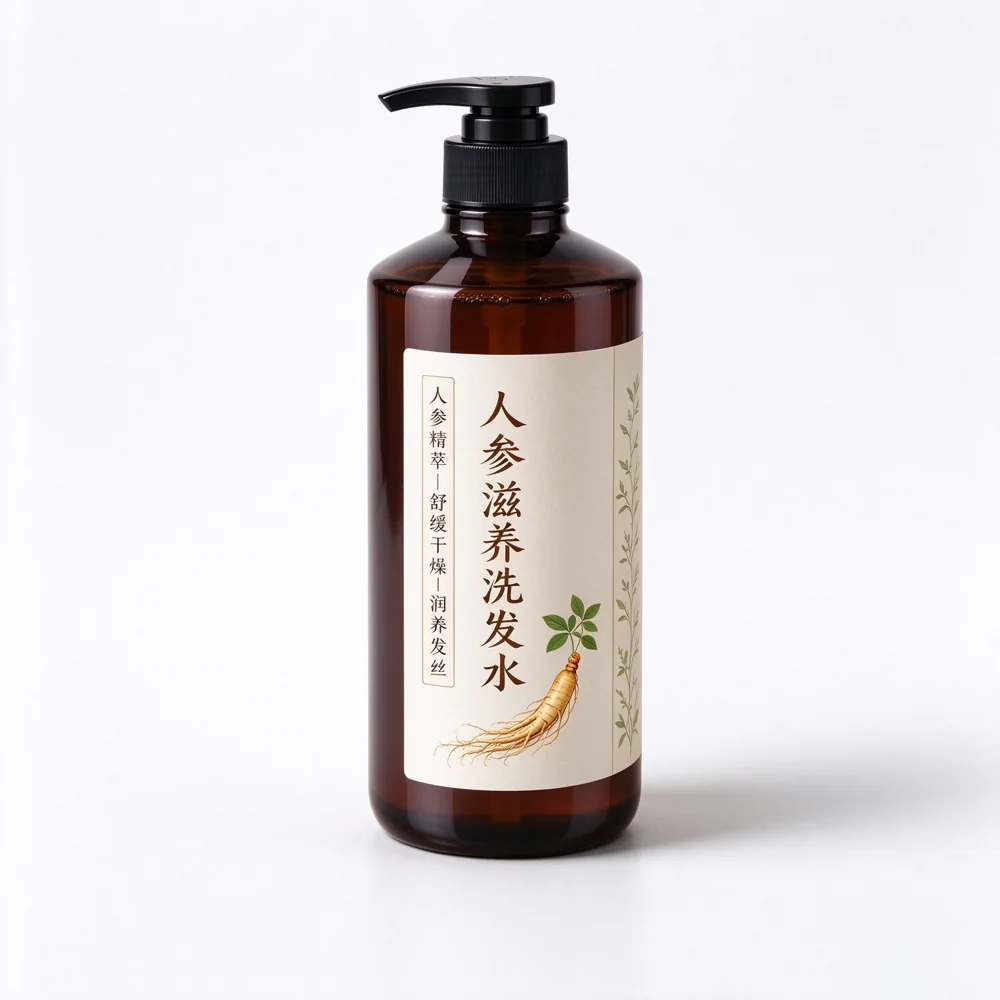 Ginseng Shampoo — supplied packaging reference
