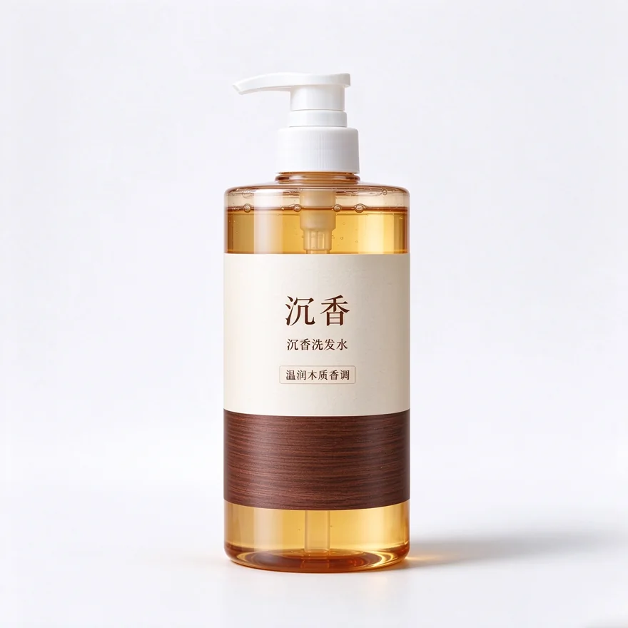 Agarwood Shampoo — supplied packaging reference